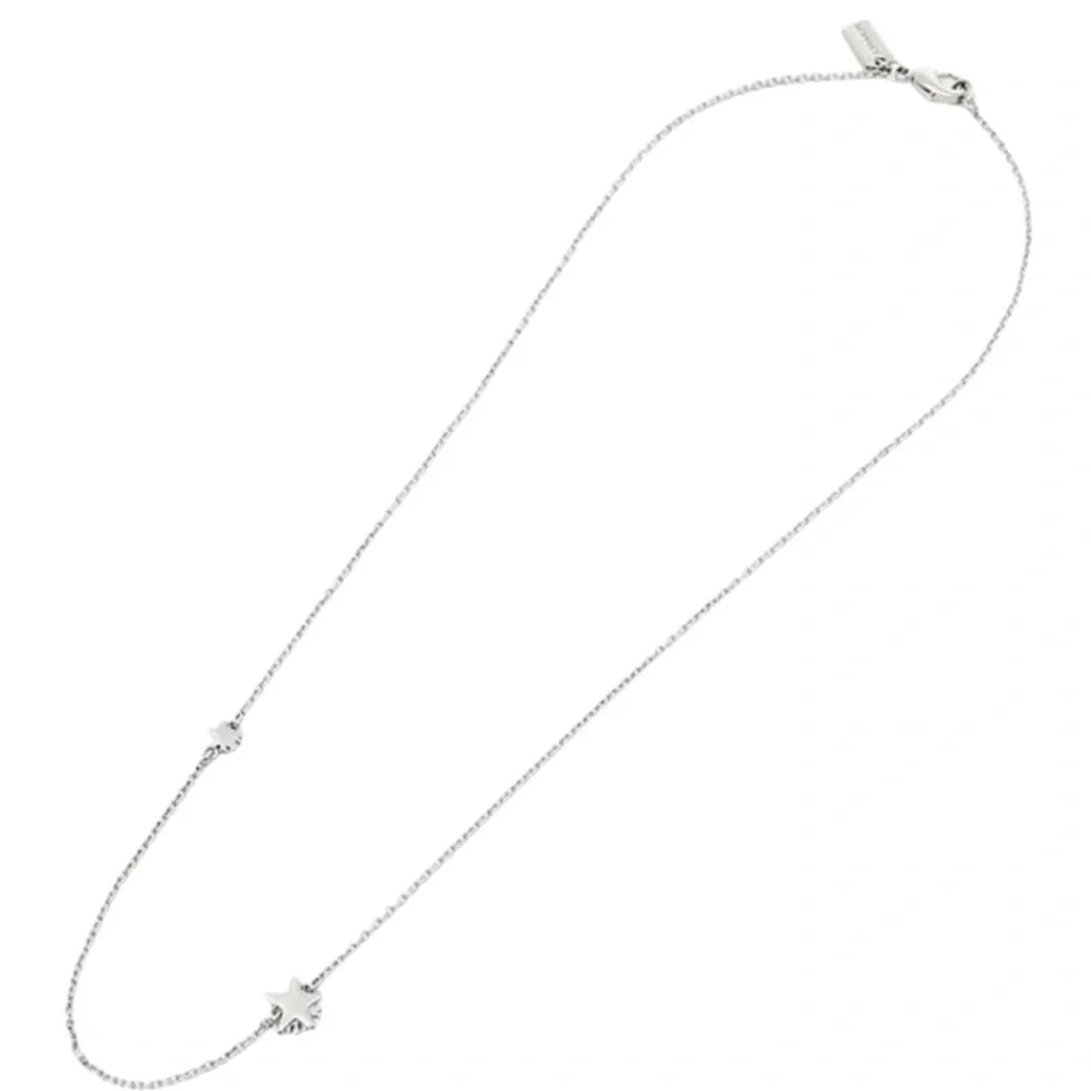 Coach NWT Shooting Star Celestial Necklace Earrings Gift Set Silver